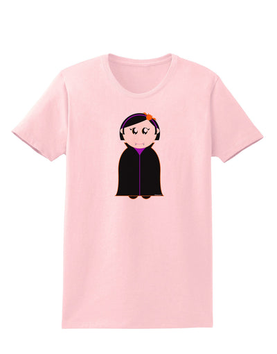 Cute Vampire Girl Halloween Womens T-Shirt-Womens T-Shirt-TooLoud-PalePink-X-Small-Davson Sales