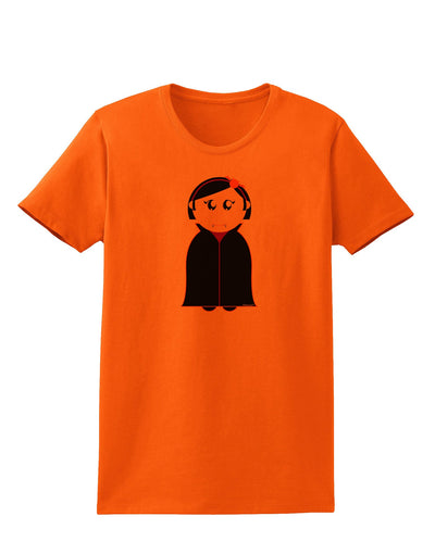 Cute Vampire Girl Halloween Womens T-Shirt-Womens T-Shirt-TooLoud-Orange-X-Small-Davson Sales