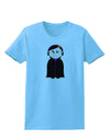 Cute Vampire Girl Halloween Womens T-Shirt-Womens T-Shirt-TooLoud-Aquatic-Blue-X-Small-Davson Sales