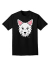 Cute West Highland White Terrier Westie Dog Adult Dark T-Shirt by TooLoud-Mens T-Shirt-TooLoud-Black-Small-Davson Sales