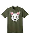 Cute West Highland White Terrier Westie Dog Adult Dark T-Shirt by TooLoud-Mens T-Shirt-TooLoud-Military-Green-Small-Davson Sales