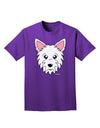 Cute West Highland White Terrier Westie Dog Adult Dark T-Shirt by TooLoud-Mens T-Shirt-TooLoud-Purple-Small-Davson Sales