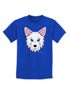 Cute West Highland White Terrier Westie Dog Childrens Dark T-Shirt by TooLoud-Childrens T-Shirt-TooLoud-Royal-Blue-X-Small-Davson Sales