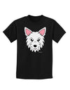 Cute West Highland White Terrier Westie Dog Childrens Dark T-Shirt by TooLoud-Childrens T-Shirt-TooLoud-Black-X-Small-Davson Sales