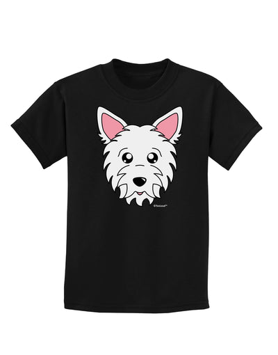 Cute West Highland White Terrier Westie Dog Childrens Dark T-Shirt by TooLoud-Childrens T-Shirt-TooLoud-Black-X-Small-Davson Sales