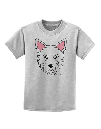 Cute West Highland White Terrier Westie Dog Childrens T-Shirt by TooLoud-Childrens T-Shirt-TooLoud-AshGray-X-Small-Davson Sales