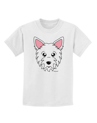 Cute West Highland White Terrier Westie Dog Childrens T-Shirt by TooLoud-Childrens T-Shirt-TooLoud-White-X-Small-Davson Sales