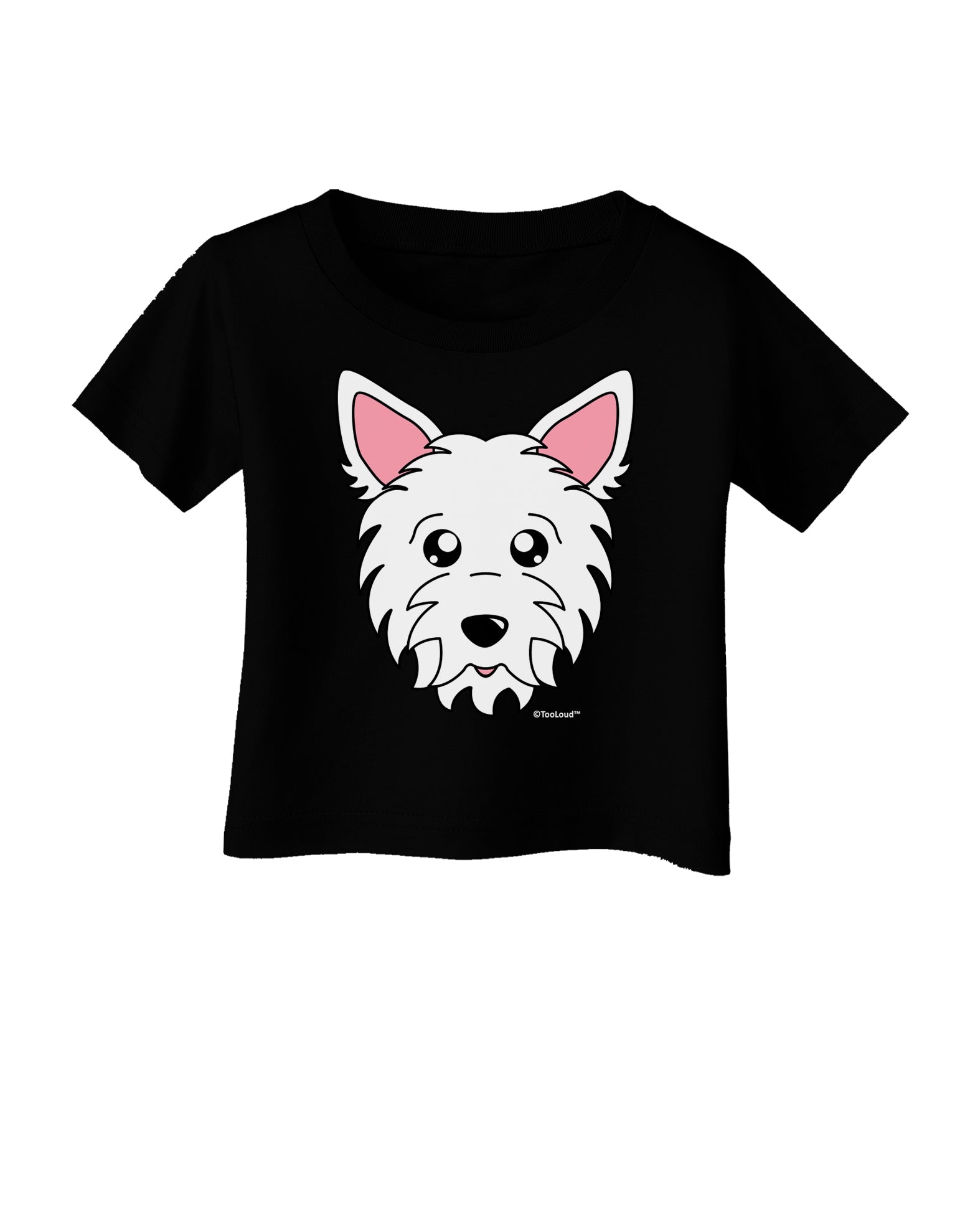 Cute West Highland White Terrier Westie Dog Infant T-Shirt Dark by TooLoud-Infant T-Shirt-TooLoud-Black-06-Months-Davson Sales