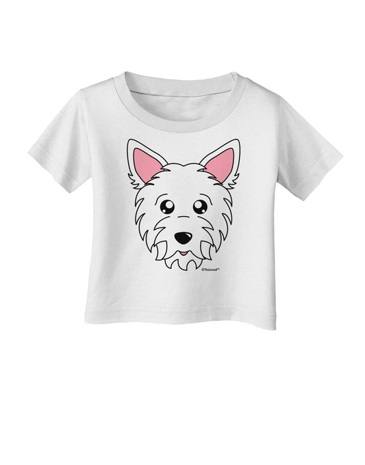 Cute West Highland White Terrier Westie Dog Infant T-Shirt by TooLoud-Infant T-Shirt-TooLoud-White-06-Months-Davson Sales