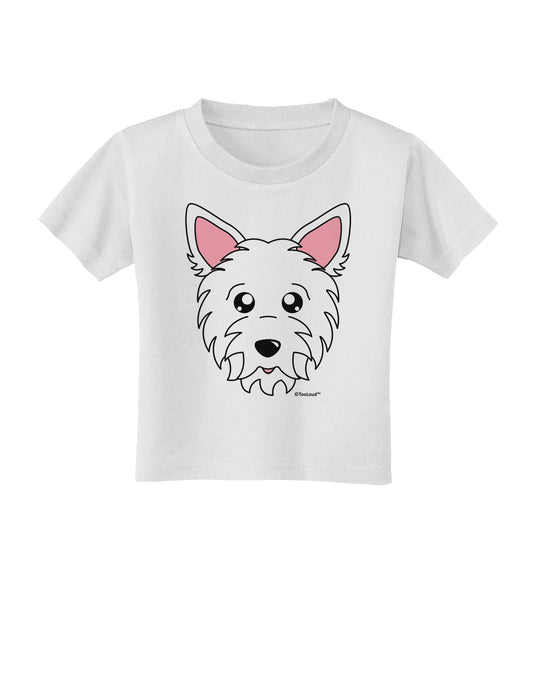 Cute West Highland White Terrier Westie Dog Toddler T-Shirt by TooLoud-Toddler T-Shirt-TooLoud-White-2T-Davson Sales