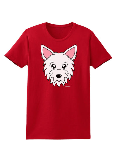 Cute West Highland White Terrier Westie Dog Womens Dark T-Shirt by TooLoud-Womens T-Shirt-TooLoud-Red-X-Small-Davson Sales