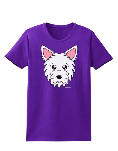 Cute West Highland White Terrier Westie Dog Womens Dark T-Shirt by TooLoud-Womens T-Shirt-TooLoud-Purple-X-Small-Davson Sales