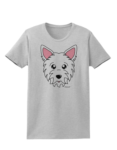 Cute West Highland White Terrier Westie Dog Womens T-Shirt by TooLoud-Womens T-Shirt-TooLoud-AshGray-X-Small-Davson Sales