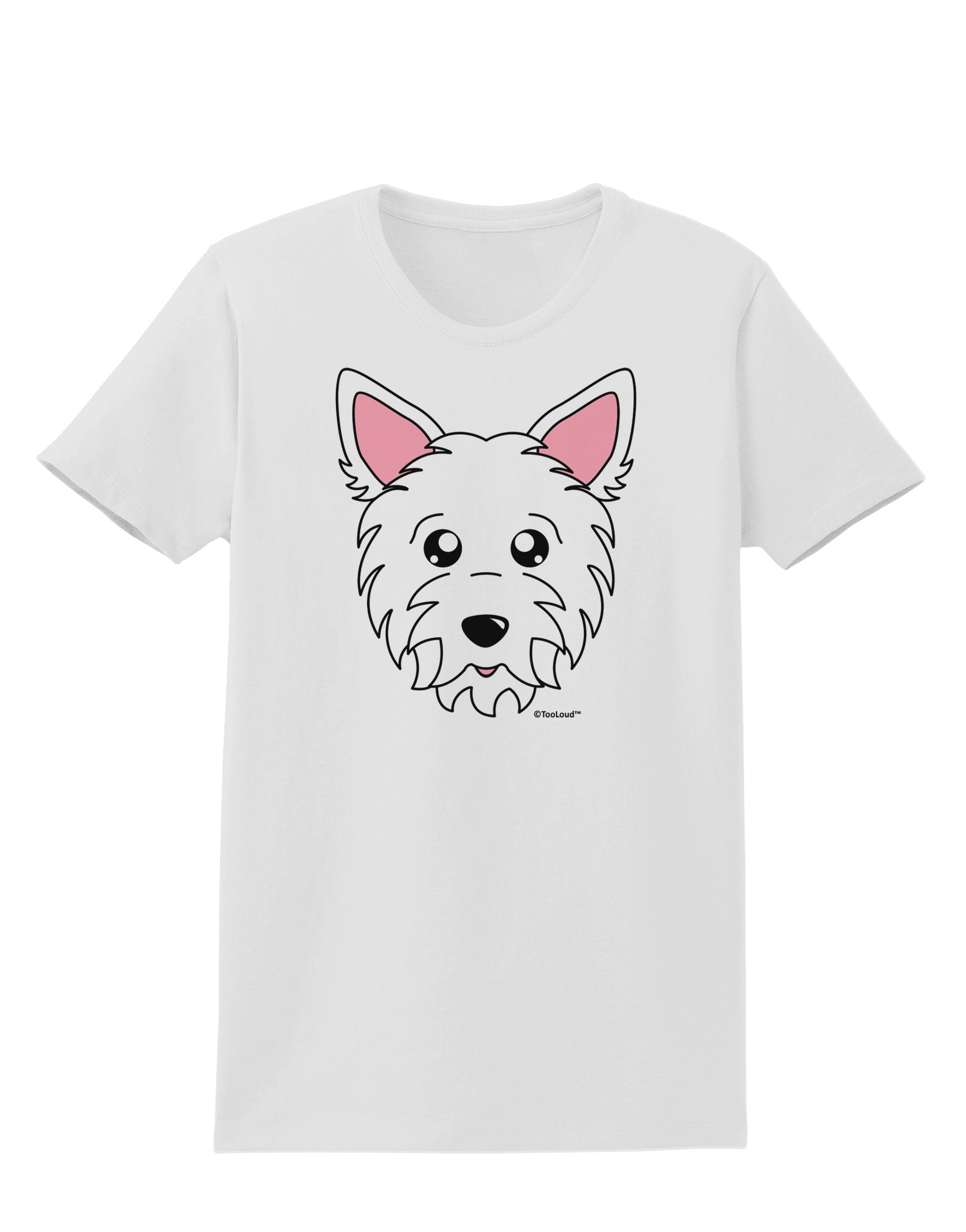 Cute West Highland White Terrier Westie Dog Womens T-Shirt by TooLoud-Womens T-Shirt-TooLoud-White-X-Small-Davson Sales