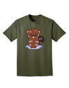 Cute Wet Beaver Adult Dark T-Shirt-Mens T-Shirt-TooLoud-Military-Green-Small-Davson Sales