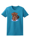 Cute Wet Beaver Womens Dark T-Shirt-TooLoud-Turquoise-X-Small-Davson Sales