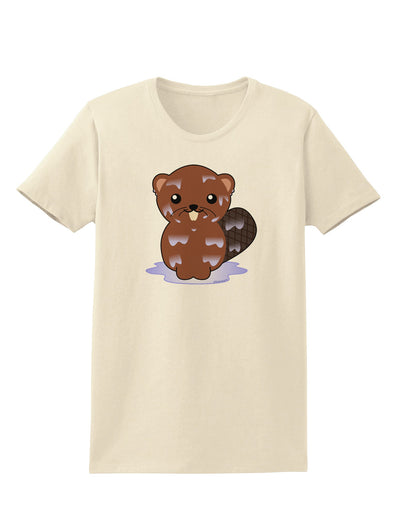 Cute Wet Beaver Womens T-Shirt-Womens T-Shirt-TooLoud-Natural-X-Small-Davson Sales