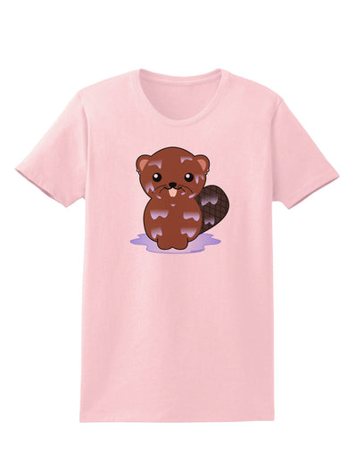 Cute Wet Beaver Womens T-Shirt-Womens T-Shirt-TooLoud-PalePink-X-Small-Davson Sales