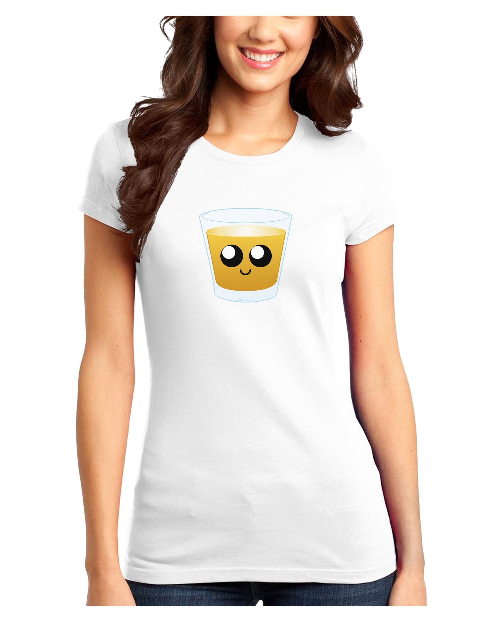 Cute Whiskey Juniors T-Shirt-Womens Juniors T-Shirt-TooLoud-White-Juniors Fitted XS-Davson Sales