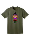 Cute Witch Halloween Adult Dark T-Shirt-Mens T-Shirt-TooLoud-Military-Green-Small-Davson Sales