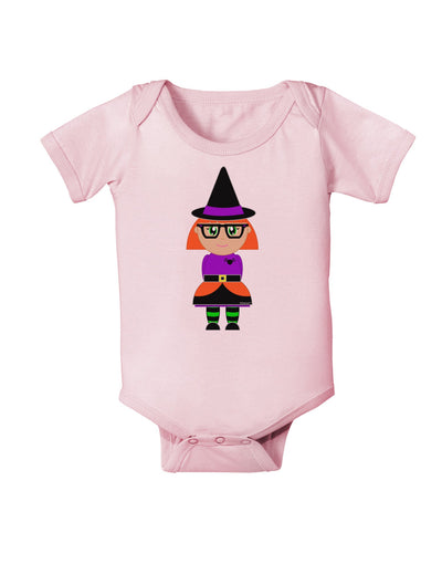 Cute Witch Halloween Baby Romper Bodysuit-Baby Romper-TooLoud-Light-Pink-06-Months-Davson Sales