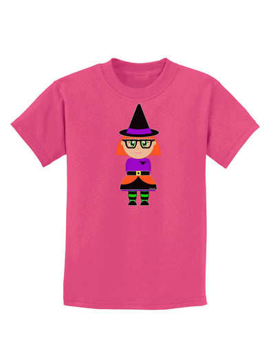 Cute Witch Halloween Childrens Dark T-Shirt-Childrens T-Shirt-TooLoud-Sangria-X-Small-Davson Sales