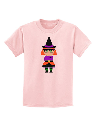 Cute Witch Halloween Childrens T-Shirt-Childrens T-Shirt-TooLoud-PalePink-X-Small-Davson Sales