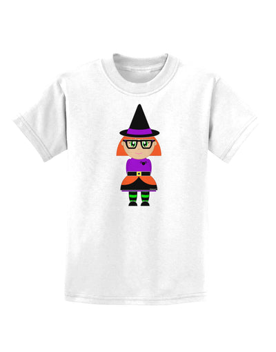 Cute Witch Halloween Childrens T-Shirt-Childrens T-Shirt-TooLoud-White-X-Small-Davson Sales