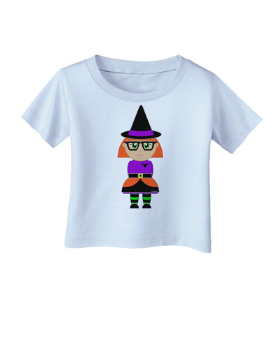 Cute Witch Halloween Infant T-Shirt-Infant T-Shirt-TooLoud-Light-Blue-06-Months-Davson Sales