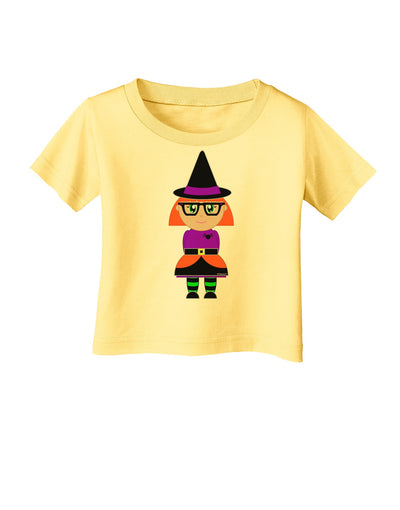 Cute Witch Halloween Infant T-Shirt-Infant T-Shirt-TooLoud-Daffodil-Yellow-06-Months-Davson Sales