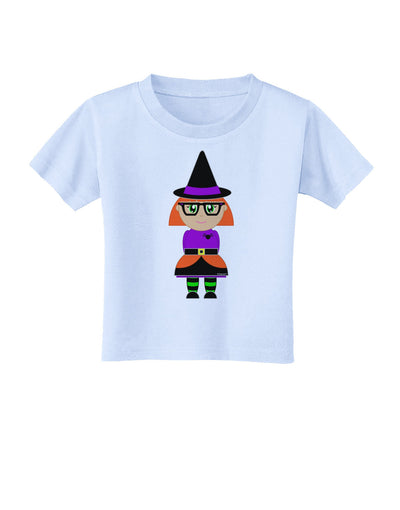 Cute Witch Halloween Toddler T-Shirt-Toddler T-Shirt-TooLoud-Light-Blue-2T-Davson Sales