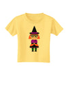 Cute Witch Halloween Toddler T-Shirt-Toddler T-Shirt-TooLoud-Daffodil-Yellow-2T-Davson Sales