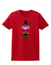 Cute Witch Halloween Womens Dark T-Shirt-TooLoud-Red-X-Small-Davson Sales