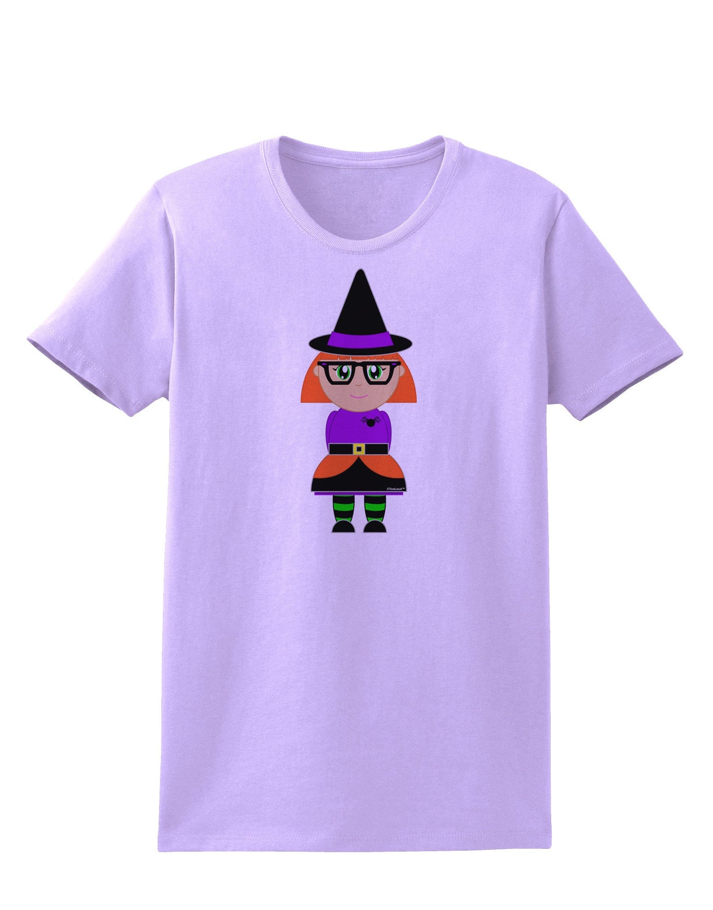 Cute Witch Halloween Womens T-Shirt-Womens T-Shirt-TooLoud-Lavender-X-Small-Davson Sales