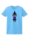 Cute Witch Halloween Womens T-Shirt-Womens T-Shirt-TooLoud-Aquatic-Blue-X-Small-Davson Sales