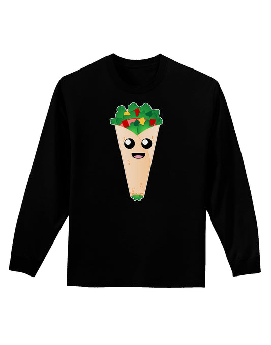 Cute Wrap Adult Long Sleeve Dark T-Shirt-TooLoud-Black-Small-Davson Sales