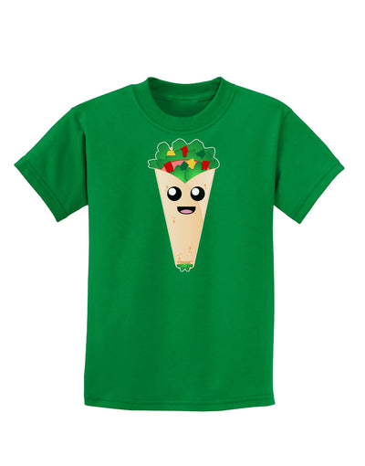 Cute Wrap Childrens Dark T-Shirt-Childrens T-Shirt-TooLoud-Kelly-Green-X-Small-Davson Sales