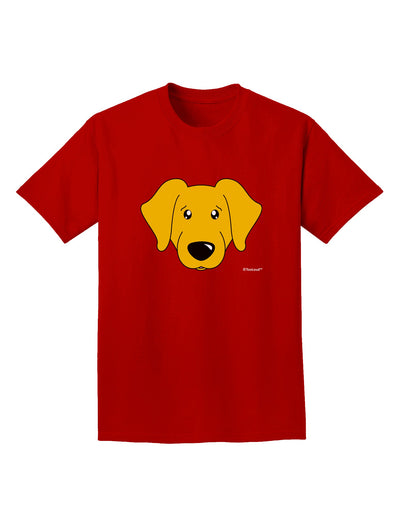 Cute Yellow Labrador Retriever Dog Adult Dark T-Shirt by TooLoud-Mens T-Shirt-TooLoud-Red-Small-Davson Sales