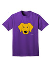 Cute Yellow Labrador Retriever Dog Adult Dark T-Shirt by TooLoud-Mens T-Shirt-TooLoud-Purple-Small-Davson Sales