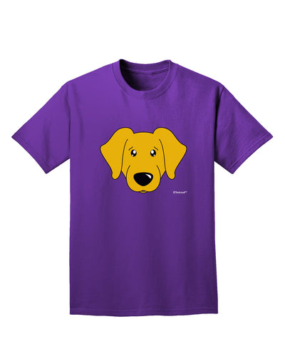 Cute Yellow Labrador Retriever Dog Adult Dark T-Shirt by TooLoud-Mens T-Shirt-TooLoud-Purple-Small-Davson Sales