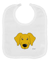 Cute Yellow Labrador Retriever Dog Baby Bib by TooLoud