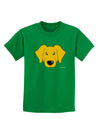 Cute Yellow Labrador Retriever Dog Childrens Dark T-Shirt by TooLoud-Childrens T-Shirt-TooLoud-Kelly-Green-X-Small-Davson Sales