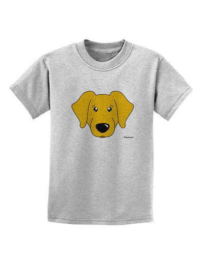 Cute Yellow Labrador Retriever Dog Childrens T-Shirt by TooLoud-Childrens T-Shirt-TooLoud-AshGray-X-Small-Davson Sales