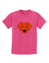 Cute Yellow Labrador Retriever Dog Childrens T-Shirt by TooLoud-Childrens T-Shirt-TooLoud-Sangria-X-Small-Davson Sales