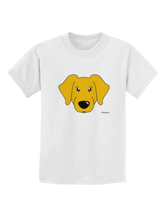 Cute Yellow Labrador Retriever Dog Childrens T-Shirt by TooLoud-Childrens T-Shirt-TooLoud-White-X-Small-Davson Sales