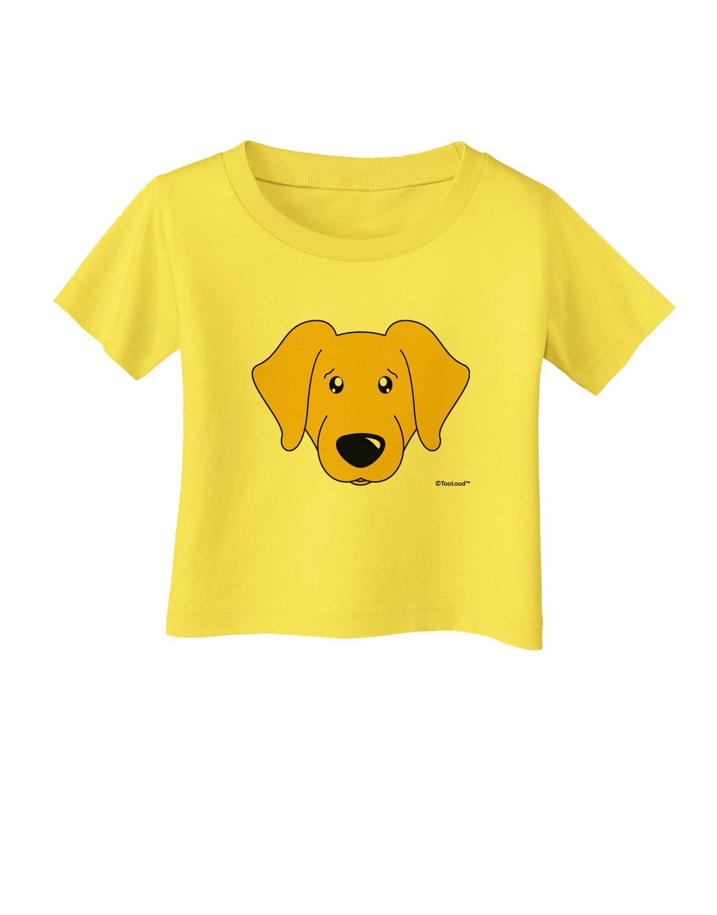 Cute Yellow Labrador Retriever Dog Infant T-Shirt by TooLoud-Infant T-Shirt-TooLoud-Yellow-06-Months-Davson Sales