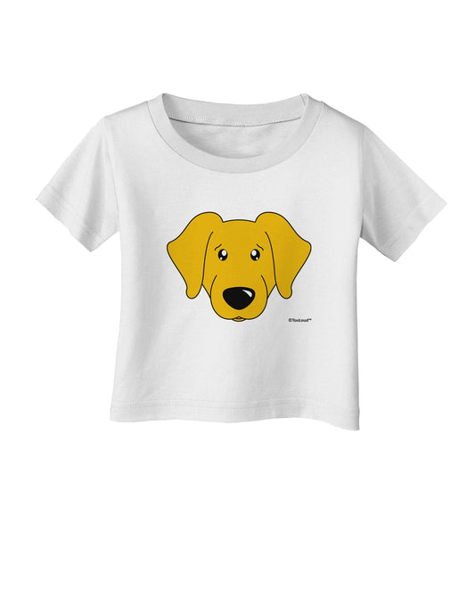 Cute Yellow Labrador Retriever Dog Infant T-Shirt by TooLoud-Infant T-Shirt-TooLoud-White-06-Months-Davson Sales