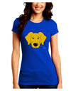 Cute Yellow Labrador Retriever Dog Juniors Crew Dark T-Shirt by TooLoud-T-Shirts Juniors Tops-TooLoud-Royal-Blue-Juniors Fitted Small-Davson Sales