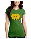 Cute Yellow Labrador Retriever Dog Juniors Crew Dark T-Shirt by TooLoud-T-Shirts Juniors Tops-TooLoud-Kiwi-Green-Juniors Fitted X-Small-Davson Sales