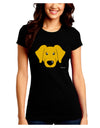 Cute Yellow Labrador Retriever Dog Juniors Crew Dark T-Shirt by TooLoud-T-Shirts Juniors Tops-TooLoud-Black-Juniors Fitted Small-Davson Sales